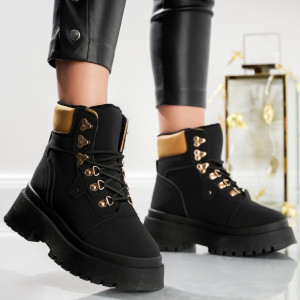 Ghete Casual Mondo - H135 Black - Img 4