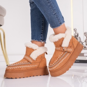 Ghete Casual UG - SnowBelt NB776 Camel - Img 4