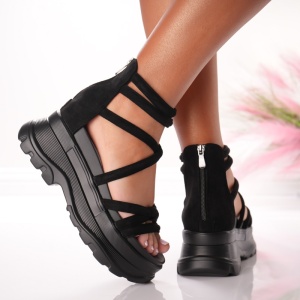Ghete Dama cu Platforma - 5WL27 Black - Img 2