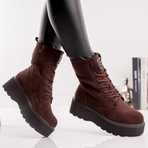 Ghete Dama Doma - UrbanLace HX1117C Brown - Img 2
