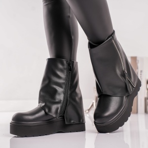 Ghete Dama Gloria - UrbanFold HX1112 Black - Img 4