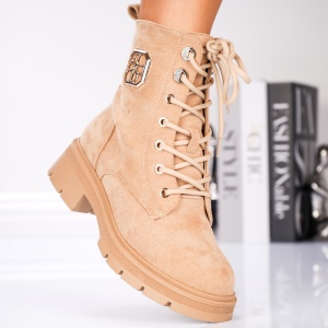 Ghete Dama - Icon Leather B24-1530 Khaki