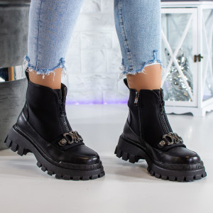 Ghete Dama Karla - LMN21-125 Black - Img 1