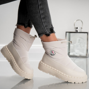 Ghete Dama Monna Low - J1883 Beige - Img 2