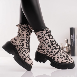 Ghete Dama Print - WildStep 3AL29 Beige - Img 2