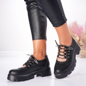 Pantofi Casual Doll - X25-1723C Black - Img 3