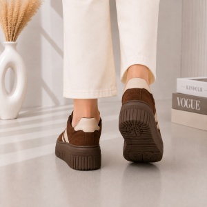 Pantofi Casual StripeWalk - H55 Brown - Img 4