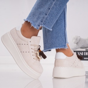 Pantofi Casual TasselStyle - MK190 Beige
