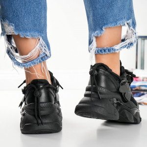 Pantofi Sport Botinelli - LLS-093 Black - Img 3