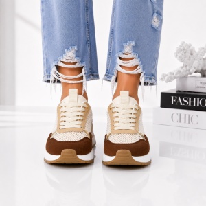 Pantofi Sport Dama Lola - LA350 Brown - Img 5