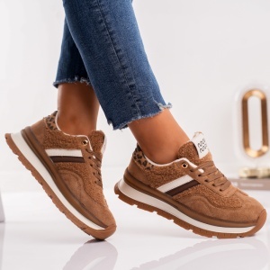Pantofi Sport Wool - MK080 Camel - Img 2