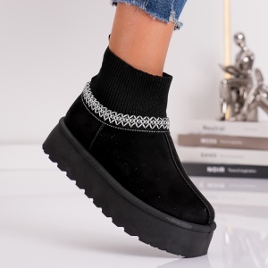 Papuci Casual UG - CozySock VL258 Black - Img 4