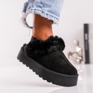 Papuci Casual UG - FluffyStep VL243 Black - Img 3
