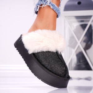 Papuci Casual UG - FurrySoft UG BG183 Black - Img 3
