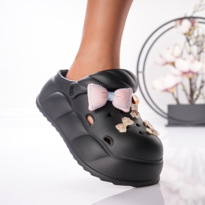 Saboti Krock Cu Platforma - BG201 Black - Img 3