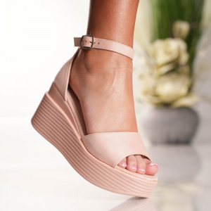 Sandale cu Platforma - C-2 Pink - Img 3
