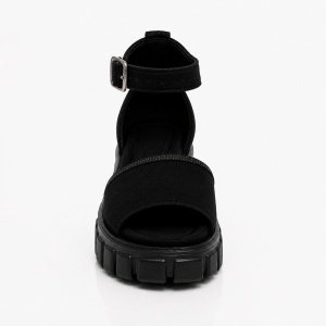 Sandale cu Platforma - F-131 Black - Img 4