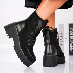 Ghete Casual - B24-1653 Black - Img 2