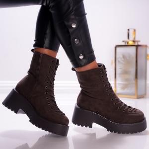 Ghete Casual Gloria - B24-1501 Khaki - Img 2