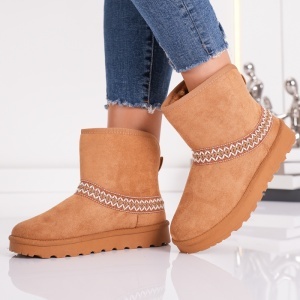 Ghete Casual UG - CozyLine BK331 Camel - Img 4
