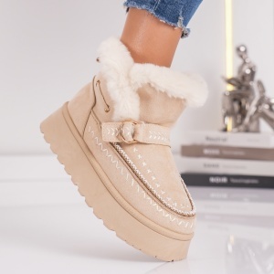 Ghete Casual UG - SnowBelt NB776 Beige - Img 2
