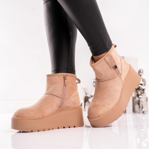 Ghete Dama Cu Platforma - LiftEdge SH1533 Khaki - Img 4