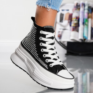 Ghete Dama High - MZ-2310 Black - Img 3