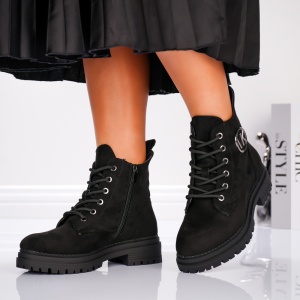 Ghete Dama - Urban Suede B24-1528 Black - Img 4