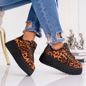 Pantofi Casual Boany - MK057 Leopard - Img 2