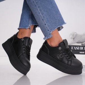 Pantofi Casual Crystal Touch - MK191 Black - Img 3
