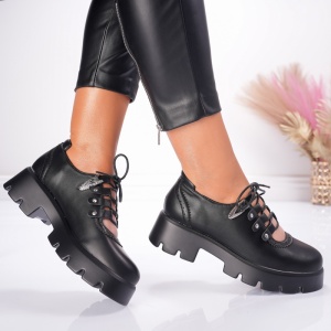 Pantofi Casual Doll - X25-1723C Black - Img 4