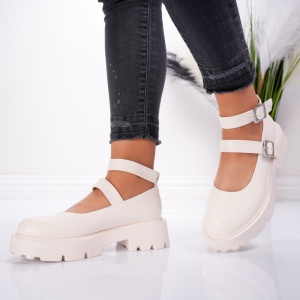 Pantofi Casual Glory - 1003 Beige - Img 4