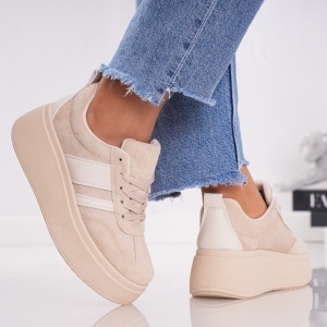 Pantofi Casual StripeWalk - H35 Beige - Img 2