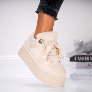 Pantofi Casual UG - 3AXJ1 Beige - Img 2