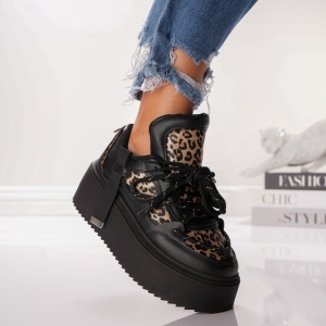Pantofi Sport Moom - ABC-528 Black Leopard - Img 3