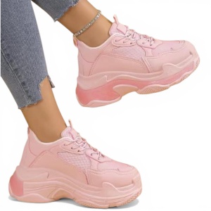 Pantofi Sport Triple S - BL608 Pink - Img 6