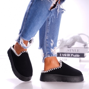 Papuci Casual UG - B24-1585 Black - Img 4
