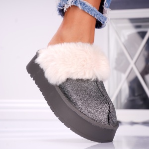Papuci Casual UG - FurrySoft BG183 PEWTER - Img 2