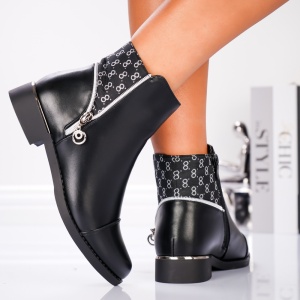 Botine Dama - Vexa Monogram Boots B23-71B Black