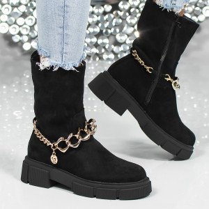 Gete Dama Butterfly - B21-121 Black Suede - Img 1