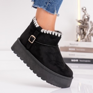 Ghete Casual UG - CozyBelt VL255 Black