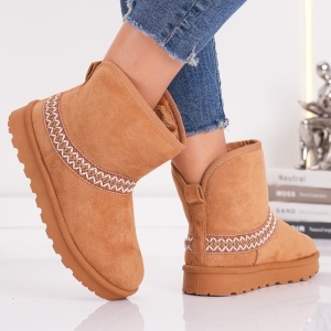 Ghete Casual UG - CozyLine BK331 Camel