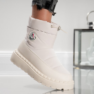 Ghete Dama Monna Low - J1883 Beige - Img 3