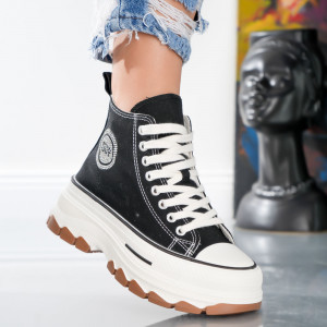 Ghete Dama SUP - MX2802-2 Black - Img 1