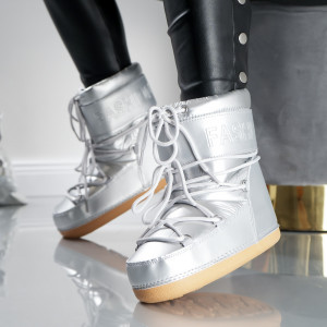 Ghete Dama Tip MoonB Low - 3LT6 Silver - Img 1