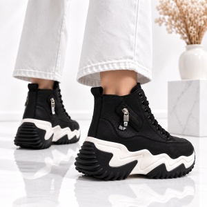 Ghete Dama Urban Nova - JC8828 Black - Img 3