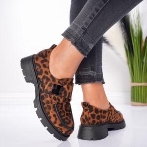 Pantofi Casual Chasie - 1005 Leopard - Img 2