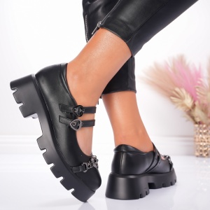 Pantofi Casual Doll - X25-1722C Black - Img 3