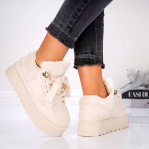 Pantofi Casual UG - 3AXJ1 Beige - Img 3
