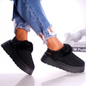 Papuci Casual UG - CozyBand B24-1580 Black - Img 3